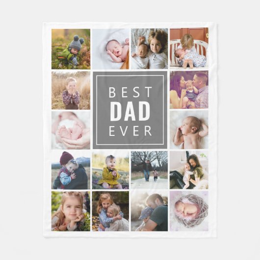 最高のパパエカスタムバーパーソナライズされた フリースブランケット (正面)