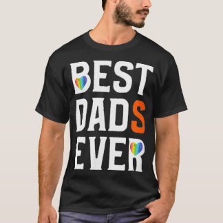 最高のパパエバインボーハートゲイ親の父D Tシャツ