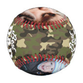 最高のパパエバカモフラージュ軍隊父の写真 野球ボール (裏面)