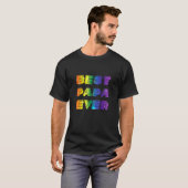 最高のパパエバゲイプライドLGBTQレインボー誇りを持ったパパパ Tシャツ (正面フル)