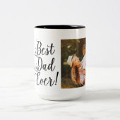 最高のパパエバスタイリッシューフォトコラージュマグ ツートーンマグカップ (中央)