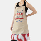 最高のパパエバパトリオティックレッドブルースターズレトロ エプロン (インサイチュ)