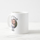 最高のパパエバパーソナライズされた写真テンプレート コーヒーマグカップ (正面左)