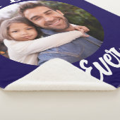 最高のパパエバパーソナライズされた写真テンプレート シェルパブランケット (3/4)