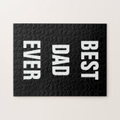 最高のパパエバファーズデイ誕生日ギフトカスタム ジグソーパズル (横)