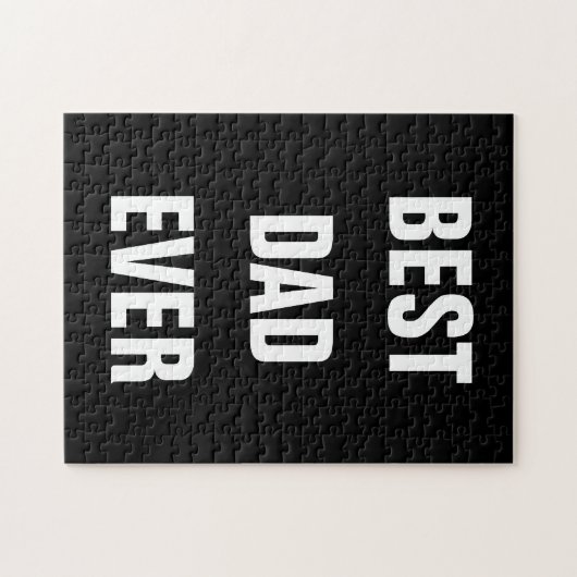 最高のパパエバファーズデイ誕生日ギフトカスタム ジグソーパズル (横)