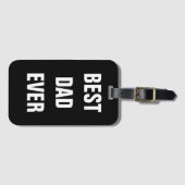 最高のパパエバファーズデイ誕生日ギフトカスタム ラゲッジタグ (正面横)