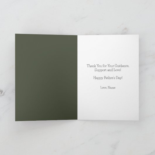 最高のパパエバンピングカスタムハッピー父の日 カード (内部)