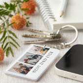 最高のパパエバーアクリルキーチェーン キーホルダー (正面右)