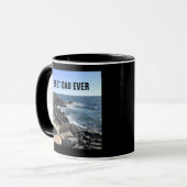 最高のパパエバーアトランティック海ロッキーショアブルーシー マグカップ (正面左)