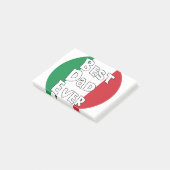 最高のパパエバーイタリア国旗 ポストイット (アングル)