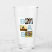 最高のパパエバーエストファーザーの日パパカスタマイズ画像 タンブラーグラス (正面)