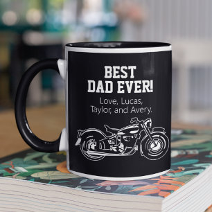 最高のパパエバークールバイクファーザーバイクバイク マグカップ