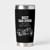 最高のパパエバークールバイクファーザーバイクバイク 保温保冷タンブラー (正面)