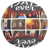 最高のパパエバーグレーレザープリント6フォトコラージュ ソフトボール (正面)