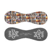 最高のパパエバーグレーレザープリント6フォトコラージュ 野球ボール (パネル)