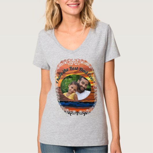 最高のパパエバーサンセット1577 Tシャツ (正面)