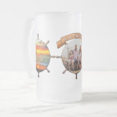最高のパパエバーサンセット1738 フロストグラスビールジョッキ (正面左)