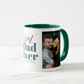 最高のパパエバータイポグラフィカスタマイズ マグカップ (正面右)