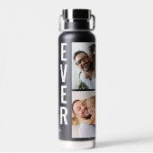 最高のパパエバータイポグラフィ名前をカスタムする4 Photo ウォーターボトル (背面)