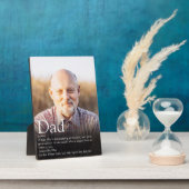 最高のパパエバーデフィニションフォトジグソーパズル フォトプラーク (側面)