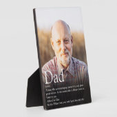 最高のパパエバーデフィニションフォトジグソーパズル フォトプラーク (側面)