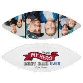 最高のパパエバートポグラフィーレッドバナーフォトコラージュ アメリカンフットボール (パネル)