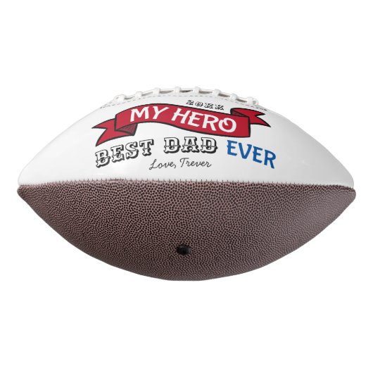 最高のパパエバートポグラフィーレッドバナーフォトコラージュ アメリカンフットボール (回転270)