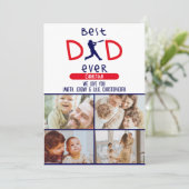 最高のパパエバートレンディーモダンブルーファーザーズ カード (スタンド正面)