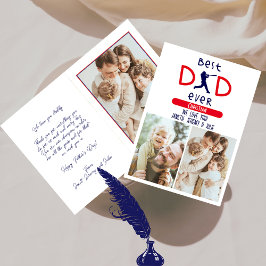 最高のパパエバートレンディーモダンブルーファーザーズ カード