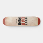 最高のパパエバートレンディー水彩父の日 スケートボード (横)