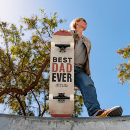 最高のパパエバートレンディー水彩父の日 スケートボード