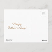 最高のパパエバーハッピーファーザーズデイシーシェルビーチ ポストカード (裏面)