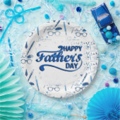 最高のパパエバーハッピー父の日紙プレート ペーパープレート (パーティー)