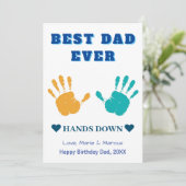 最高のパパエバーハンズダウン誕生日 シーズンカード (スタンド正面)