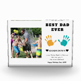 最高のパパエバーハンズダウン誕生日 フォトブロック