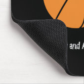 最高のパパエバーバスケットボール動揺して文字 マウスパッド (コーナー)