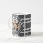 最高のパパエバーバッファロープリドカスタムフォト父親 コーヒーマグカップ (正面左)