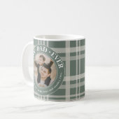 最高のパパエバーバッファロープリドカスタムフォト父親 コーヒーマグカップ (正面左)