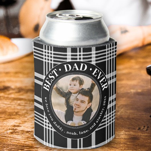 最高のパパエバーバッファロープリドカスタムフォト父親 缶クーラー