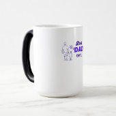 最高のパパエバーパープルデザイン | 父と子のシル モーフィングマグカップ (正面左)