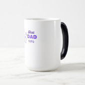 最高のパパエバーパープルデザイン | 父と子のシル モーフィングマグカップ (正面右)