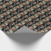 最高のパパエバーファミリー&チャイルドフォトデザイン ラッピングペーパー (角)