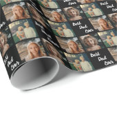 最高のパパエバーファミリー&チャイルドフォトデザイン ラッピングペーパー (ロールコーナー)