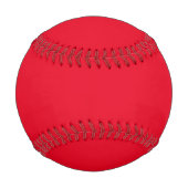 最高のパパエバーファーザーデイギフトレッドホワイトカスタム 野球ボール (裏面)