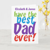 最高のパパエバーファーズデイカスタム カード (黄色い花)