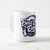 最高のパパエバーファーズデイコーヒーマグ コーヒーマグカップ (正面左)