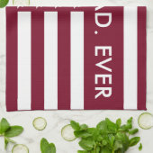 最高のパパエバーファーズデイタイポグラフィUSAフラッグシェフ キッチンタオル (折り畳み)