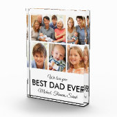 最高のパパエバーファーズデイ写真コラージュ フォトブロック (右)