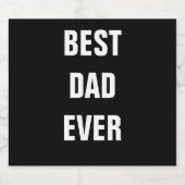 最高のパパエバーファーズデイ誕生日2022カスタム年 ビールラベル (シングルラベル)